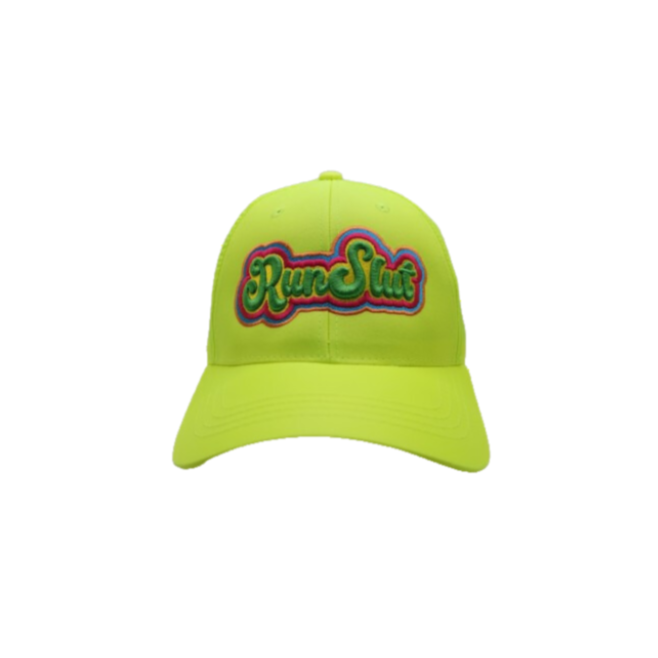 RunSlut Neon Green Running Hat