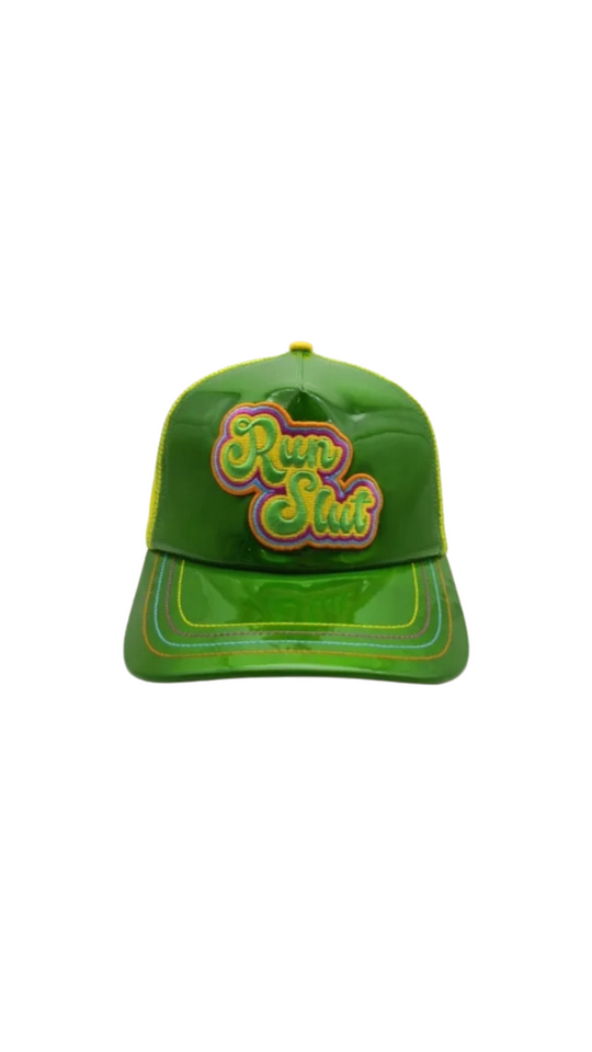 Couture Trucker Reflective Green Vinyl